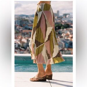 Zara Colorful Geometric Print Skirt